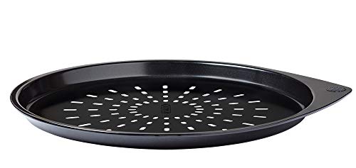 Pyrex Magic Bandeja de Horno para Pizza, Acero Inoxidable, Negro, 30 cm