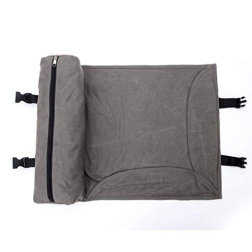 QEES - GJB309 - Kit de barman, bolsa de transporte, grande, portátil, para hacer cócteles en el hogar y en el lugar de trabajo, bolsa de herramientas para viajes 15.7"x 3.5"x 3.1" gris