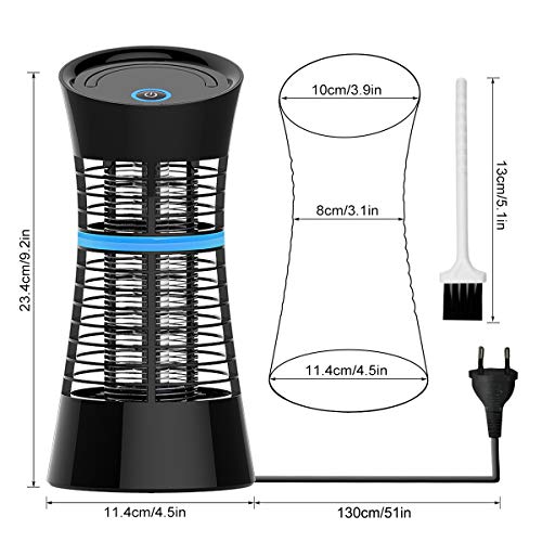 Qomolo Lámpara Anti Mosquitos, Mata Mosquitos Electrico Mosquitos Killer, UV Luz Lampara para Segura y Eficaz Repelente Zapper Mosquitos Polillas para Salón, Cocina, Despacho y Habitación Infantil