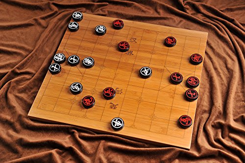 Quantum Abacus Xiangqi & Go: Tablero go (19x19) y ajedrez Chino, Hecho de bambú Pesado (2,5kg), Solo Tablero, sin Piezas, 47cm x 44cm x 1,5cm, Mod. CL-020