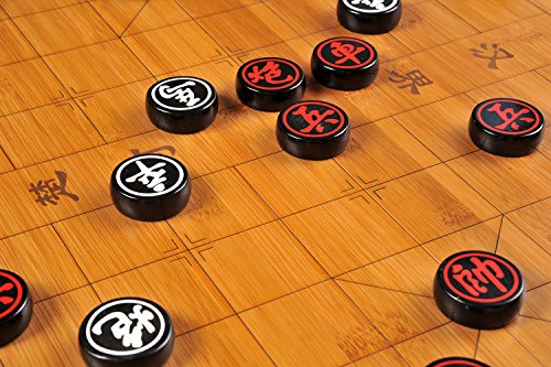 Quantum Abacus Xiangqi & Go: Tablero go (19x19) y ajedrez Chino, Hecho de bambú Pesado (2,5kg), Solo Tablero, sin Piezas, 47cm x 44cm x 1,5cm, Mod. CL-020