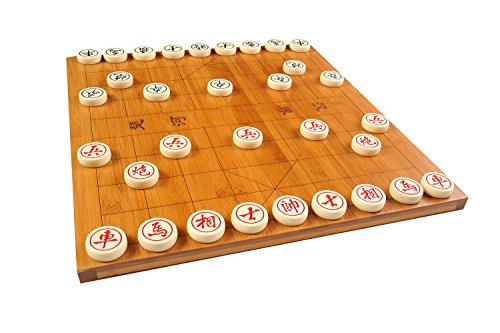 Quantum Abacus Xiangqi & Go: Tablero go (19x19) y ajedrez Chino, Hecho de bambú Pesado (2,5kg), Solo Tablero, sin Piezas, 47cm x 44cm x 1,5cm, Mod. CL-020