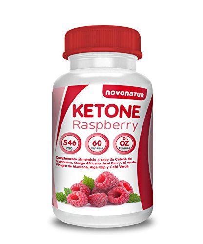 Quemador de grasas, Raspberry Ketones con Frambuesa, Mango Africano, Vinagre de manzana, Té verde, Café verde, Acai, Alga Kelp y Uva Vinífera,60 capsulas,fórmula Dr. OZ. Favorece la perdida del peso