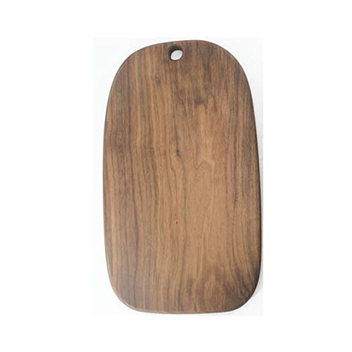 QZXCD Tabla de cortarPasta de Nogal Negro Bloques de Cocina Cocina de Madera Plato de Comida Pizza de Madera Pan de Sushi Bandeja de Madera Entera Tabla de Cortar Sin Pintura 40X23X2cm A