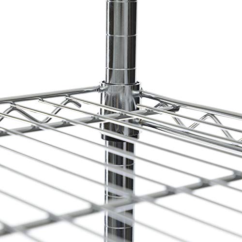 Racking Solutions - Estanteria de Cromo/Sistema de Almacenamiento de Acero, Calidad Comercial, Cargas Pesadas, Capacidad de Carga Total 500kg (5 Niveles 1838mm Al x 1212mm An x 457mm Pr)