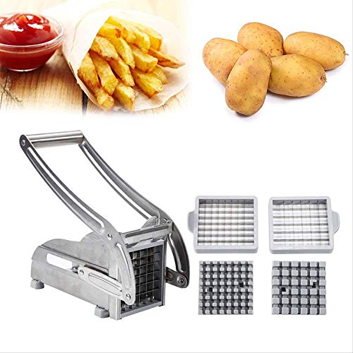 Rallador Picadora Manual Patatas Fritas Caseras De Acero Papas Fritas Tiras Cortadoras Cortadoras Cortadoras Chopper Chips Máquina Para Hacer Herramientas Patatas Fritas Cortadas