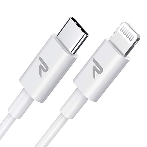 RAMPOW Cable USB C a Lightning Cable 2M [Apple MFi Certificado] iPhone 11 con PD 18W 3A, Compatible con iPhone X/iPhone XS/iPhone XS MAX/iPhone XR/iPhone 8, iPad Pro 10.5/12.9, iPad Air, AirPods Pro