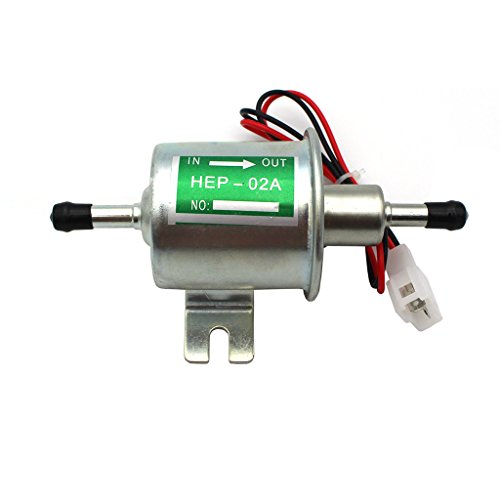 Raogoodcx HEP-02A – Bomba eléctrica de carburante universal, 12 V, baja presión, gasolina y diésel