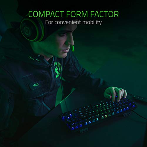 Razer Huntsman Tournament Edition Teclado con teclas opto-mecánicas , accionamiento óptico, barra estabilizadora de teclas, durabilidad inigualable, Synapse 3 - US Layout, Negro