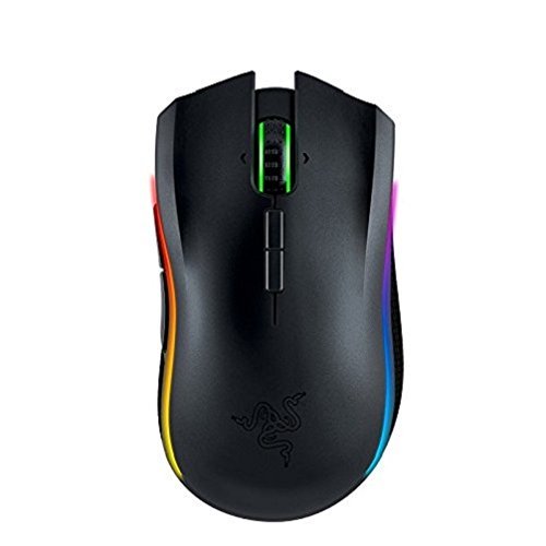 Razer Mamba Wireless - Ratón para Gaming (ergonómico, inalámbrico, para Esports, retroiluminación RGB, Sensor de hasta 16000 dpi, sensibilidad Ajustable, 9 Botones programables)