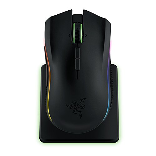 Razer Mamba Wireless - Ratón para Gaming (ergonómico, inalámbrico, para Esports, retroiluminación RGB, Sensor de hasta 16000 dpi, sensibilidad Ajustable, 9 Botones programables)