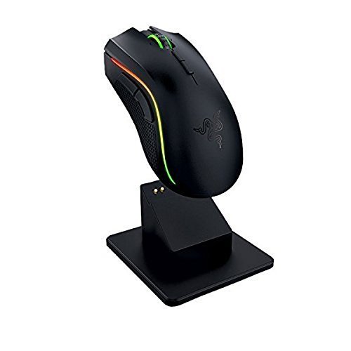 Razer Mamba Wireless - Ratón para Gaming (ergonómico, inalámbrico, para Esports, retroiluminación RGB, Sensor de hasta 16000 dpi, sensibilidad Ajustable, 9 Botones programables)