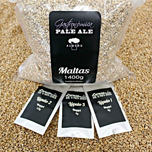 Recarga de materias primas para elaborar cerveza en casa. Receta Albero Pale Ale