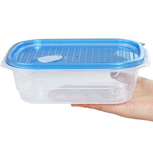 Recipiente para almacenar alimentos paquete de 10 con tapa hermética MyChoice Snap-On 750ml - A prueba de fugas y apto para su uso en el microondas, congelador y lavavajillas