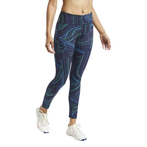 Reebok TS Lux Prfrm Tight-Techtw Mallas, Mujer, vecnav, 2XS