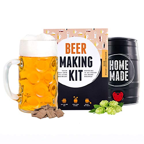 Regalos Originales Kit para elaborar Cerveza Estilo Oktoberfest en Casa - Producto de Alemania - Disfruta tu cerveza en sólo 7 días - Brewbarrel Braufässchen