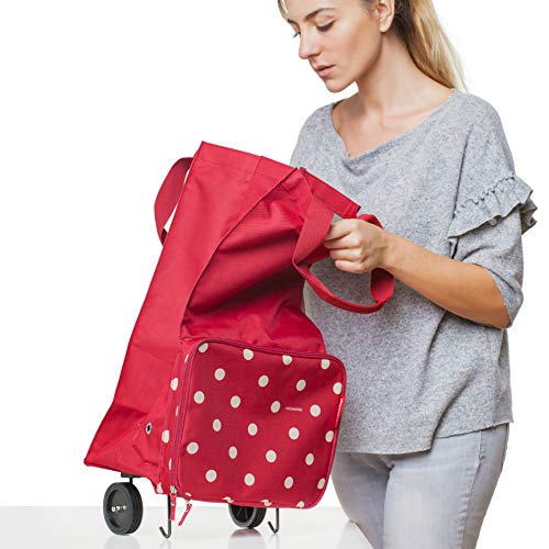 reisenthel foldabletrolley mixed dots Bolsa de viaje 66 centimeters 30 Negro (Mixed Dots)