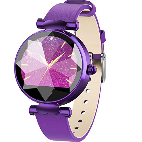 Reloj Inteligente de Fitness de Alta Gama Pantalla Redonda Pantalla a Color HD Dynamic Ui Frecuencia cardíaca y presión Arterial Monitorización de la Salud Pulsera Femenina