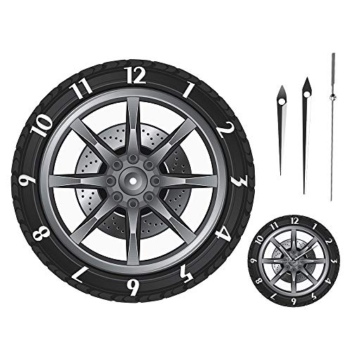 Relojes De Pared Servicio De Reparación De Automóviles Propietario De Garaje Rueda De Neumático Coche Personalizado Auto Reloj Vintage Fresco Mecánico Ideas De Regalos Para Taller De Automóviles