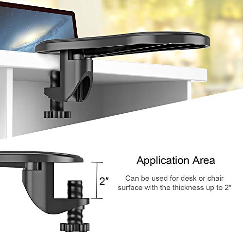 Reposamuñecas, Ankengs Ordenador Apoyabrazos para, ergonómico ajustable del escritorio de la computadora apoyabrazos, Ideal para Usar en el Hogar y la Oficina, reposabrazos de muñeca ajustable