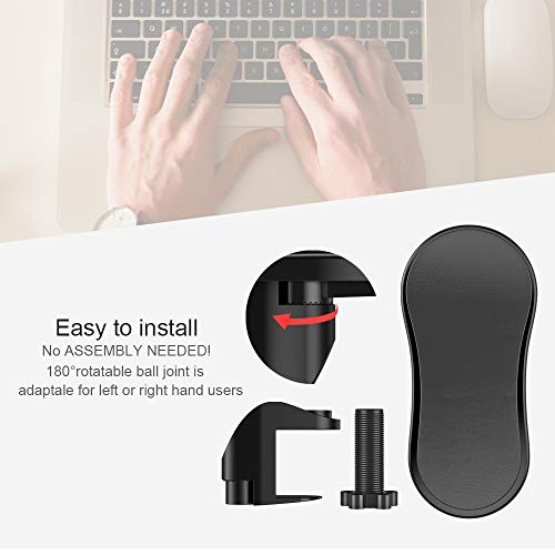 Reposamuñecas, Ankengs Ordenador Apoyabrazos para, ergonómico ajustable del escritorio de la computadora apoyabrazos, Ideal para Usar en el Hogar y la Oficina, reposabrazos de muñeca ajustable