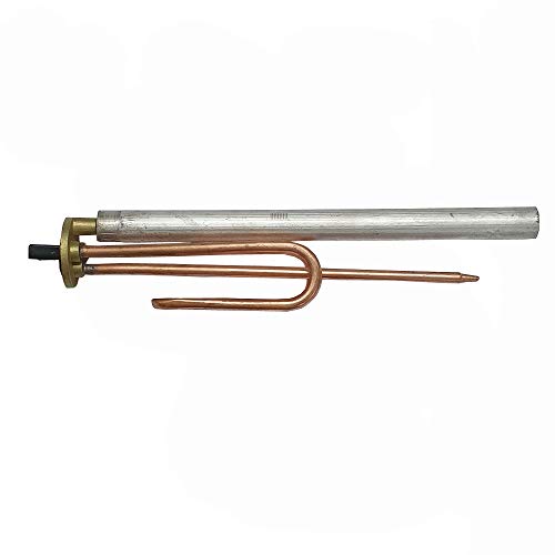 Resistencia termo TIPO COINTRA - CURVA COBRE - 1500W - 230V - L.280mm +-5mm + ANODO MAGNESIO 22X300 M8