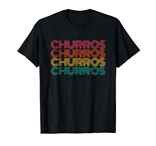 Retro Churro Mexicano Postre I Love Churros Camiseta