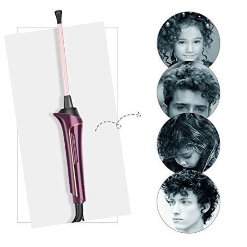 Rizador de Pelo, Rulos de Cerámica de 9 mm,LCD Digital Chop Stick Style Hair Curler-Para Hombre/Mujeres/Niños -Enchufe de la EU