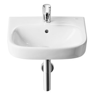 Roca A325998000 Colección Debba - Lavabo de porcelana mural, color blanco, 400x320x105 mm.