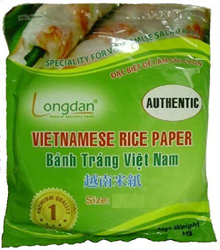 Rollo de papel de arroz vietnamita comestible, redondo, 22 cm, 500 g, para verano, frito