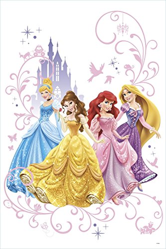 RoomMates Disney Princesses - Gráfico de pared gigante, vinilo, 104 x 48 x 104 pulgadas