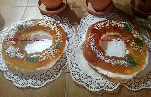 Roscón de Reyes - Masa de Cuñas - Preparado Brioche - Uvas de las Suerte - Preparado Facil