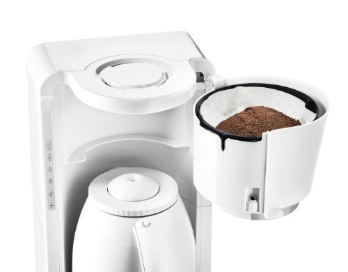 Rowenta Adagio CT3801 Cafetera De Goteo Con Jarra Térmica, 850 W, 1.25 Litros, Acero Inoxidable, Blanco