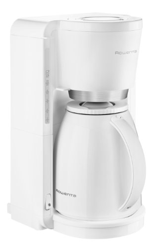 Rowenta Adagio CT3801 Cafetera De Goteo Con Jarra Térmica, 850 W, 1.25 Litros, Acero Inoxidable, Blanco