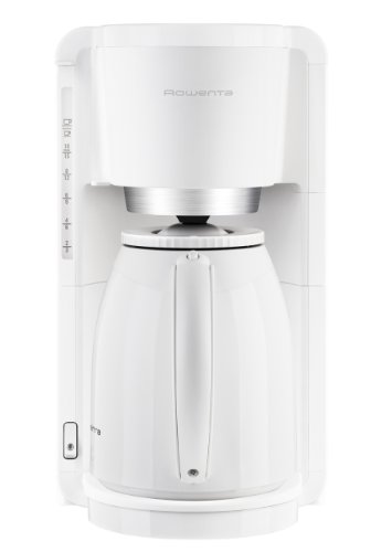 Rowenta Adagio CT3801 Cafetera De Goteo Con Jarra Térmica, 850 W, 1.25 Litros, Acero Inoxidable, Blanco