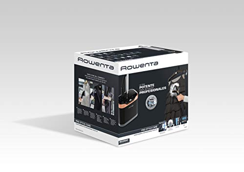 Rowenta IS8460D1 - Cepillo de vapor 1800 W, depósito 1,3 L, elimina arrugas, olores y desinfecta, listo en 45 seg, accesorio prendas delicadas y gruesas, tabla vertical cabezal XL con 5 accesorios