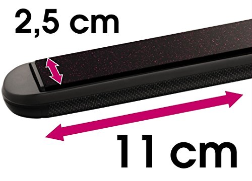 Rowenta Liss & Curl SF4522F0 Plancha de pelo, alisa, ondula y riza, con recubrimiento de Keratina y Turmalina, función iónica con placas largas, función 2 en 1, pantalla LCD temperatura hasta 230ºC