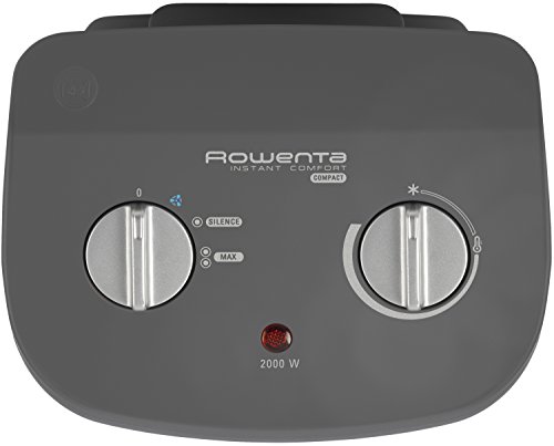 Rowenta SO2320 Comfort Compact Calefactor 2000 W, función Silence, 2 velocidades, fácil de transportar, color negro