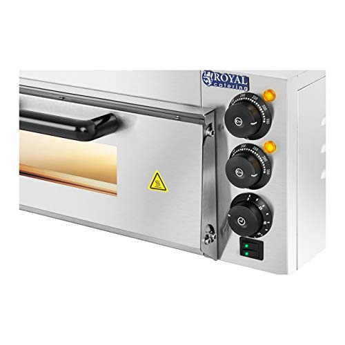 Royal Catering - RCPO-2000-1PE - Horno para pizza - 1 compartimiento - 2000 W