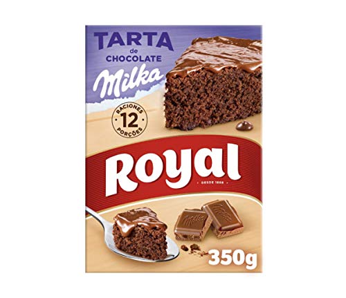 Royal Tarta de Chocolate Milka, Preparado en Polvo - 12 Raciones, 350 g