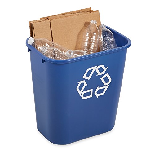 Rubbermaid Commercial Products 2956-73-BLU Cubo de Basura, Capacidad de 26.6 L, Azul