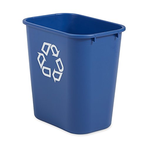 Rubbermaid Commercial Products 2956-73-BLU Cubo de Basura, Capacidad de 26.6 L, Azul