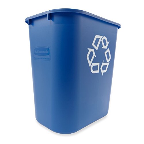 Rubbermaid Commercial Products 2956-73-BLU Cubo de Basura, Capacidad de 26.6 L, Azul