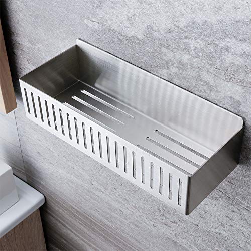 Ruicer Estanteria Baño - Adhesivo Estanteria Ducha Sin Taladro Acero Inoxidable Organizador Estanteria para Baño