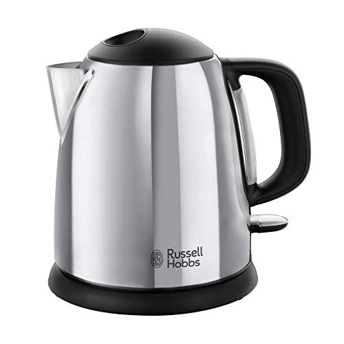 Russell Hobbs 24990-70 Victory - Hervidor de Agua Eléctrico acero inox detalles en plastico, 2200W, 1 litro