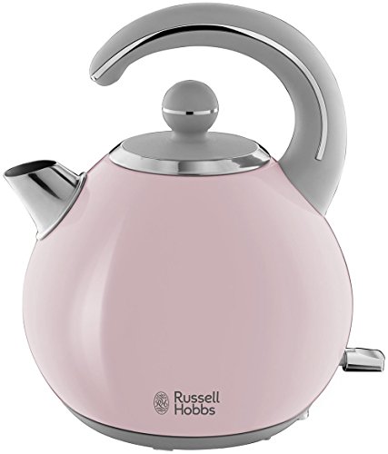 Russell Hobbs Bubble - Hervidor de Agua Eléctrico (2300 W, 1,5 l, Acero Inoxidable, Rosa Pastel) - ref. 24402-70