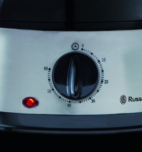 Russell Hobbs Cook@Home 19270-56 - Vaporera (800 W, Cocina Lenta, Sin BPA, Acero Inox, Capacidad para 9 litros)