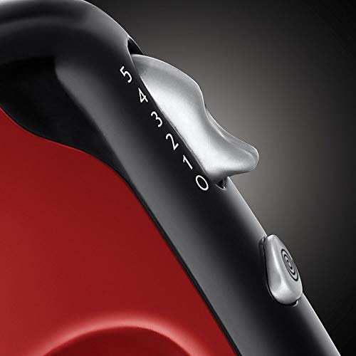 Russell Hobbs Desire - Batidora de varillas (350 W, Batidora Repostería, 2 Varillas y 2 Ganchos, Rojo) - ref. 24670-56