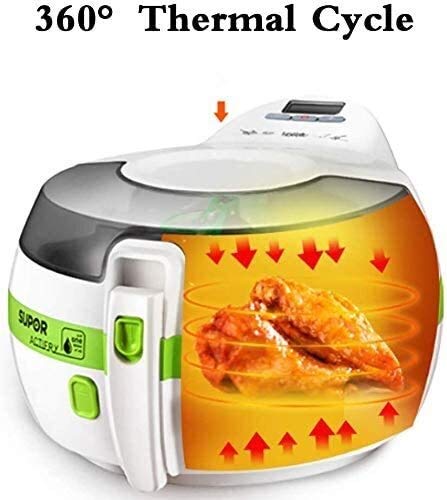 RVTYR Aire freidora 12L, Temp instantáneo/Control del Tiempo de Aire Fry/asado/Hornear/Mantener Caliente, Apto for lavavajillas, Antiadherente Fácil de 1280W Limpia creadora sin Aceite