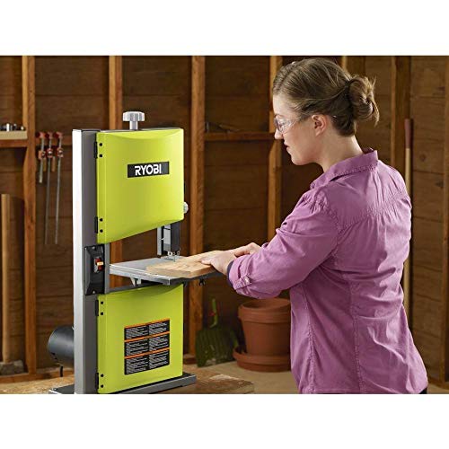 Ryobi 5133002854 - Sierra de cinta vertical ryobi 350w con luz de trabajo